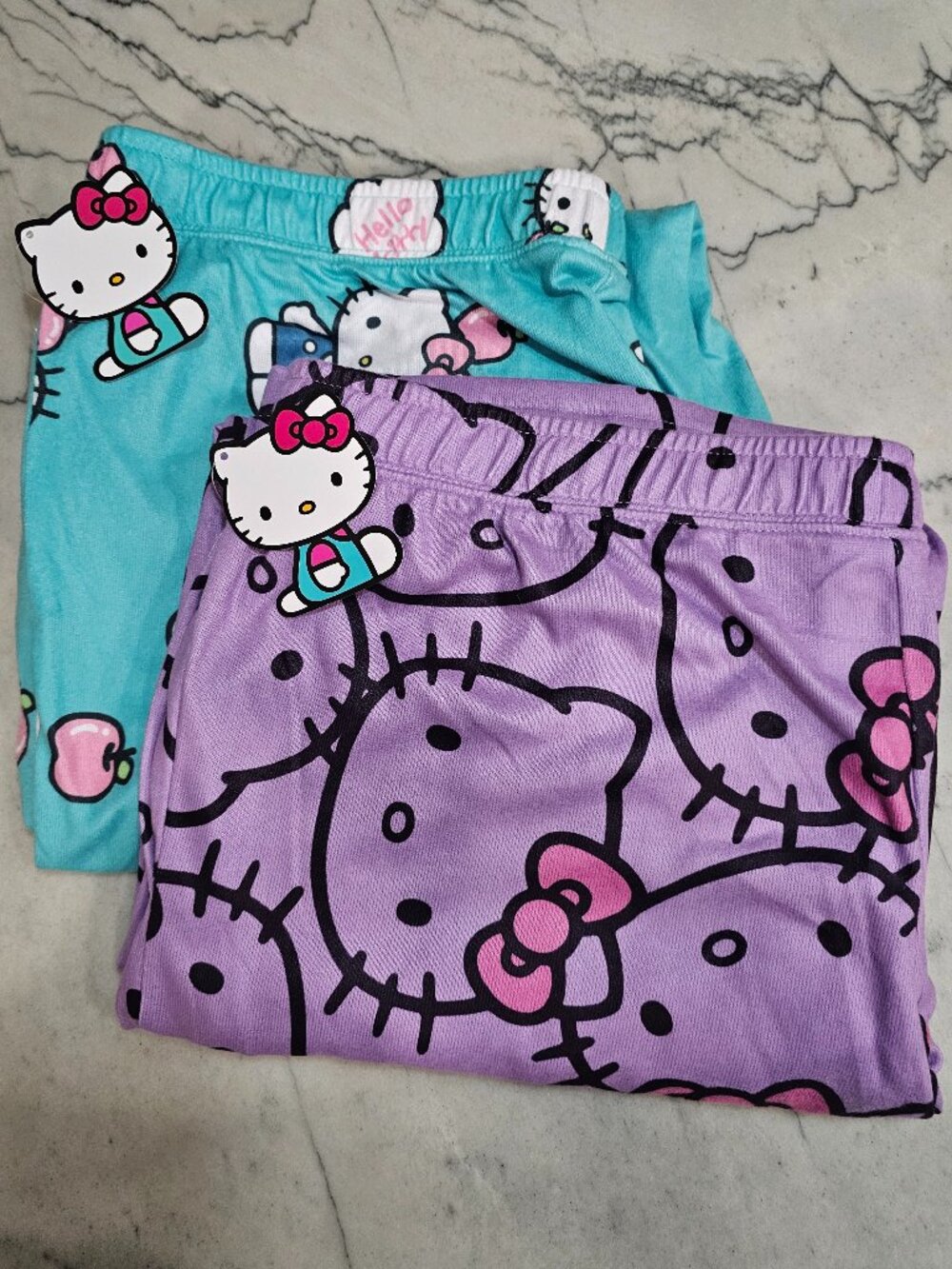 (NWT) Women's Set of 2 Hello Kitty Pajama Pants (Size Large, 12-14)